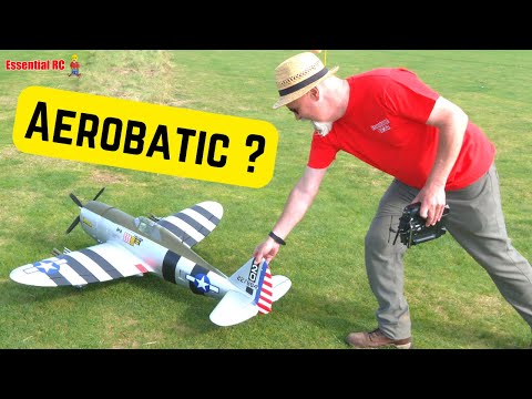 BIG RC WARBIRD - How aerobatic is it ? Second flight FMS P-47 Thunderbolt 'Bonnie'