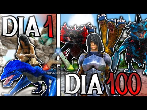 Sobrevivi 100 dias no Mundo dos Dragões em Ark Survival Evolved!