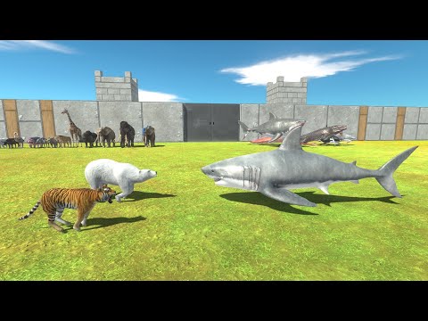 2 VS 1 ALL MAMMALS VS AQUATICS - Animal Revolt Battle Simulator