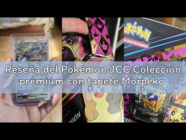 Vídeo relacionado con Pokémon JCC Colección prémium con tapete Morpeko V-UNIÓN de Cenit Supremo, 4 Cartas, 1 Carta de Gran tamaño y 5 Paquetes de Mejora