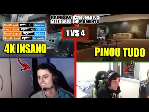 PINADA MONSTRUOSA DO LAGONIS, 4K MONSTRO DO RAZAH, 1x4 INSANO DO CYBER - MELHORES MOMENTOS LIVES R6
