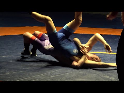 Wrestling/Ringen Landesliga Sachsen, Aue II - Greiz II, 87 kg, Greco, Jäger - Besser