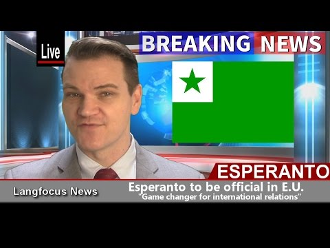 ESPERANTO TO BECOME OFFICIAL E.U. LANGUAGE  (April Fool's)