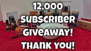12,000 Subscriber Giveaway