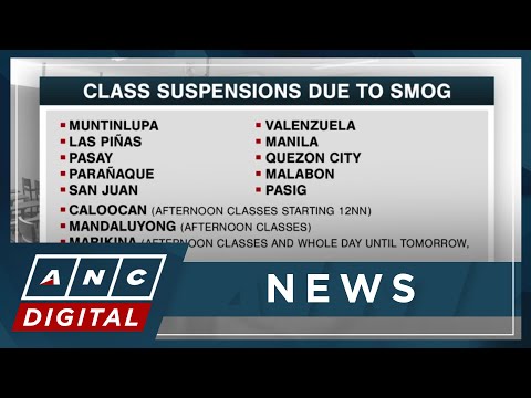 Smog from Taal Volcano prompts class suspensions in Metro Manila ANC