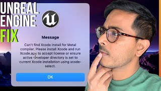 How to fix Xcode Install For Metal Compiler error in Unreal Engine 