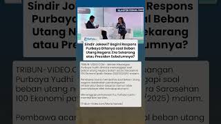 Sindir Jokowi? Begini Respons Purbaya Ditanya soal Beban Utang Negara, Tamu Undangan Tertawa Riuh