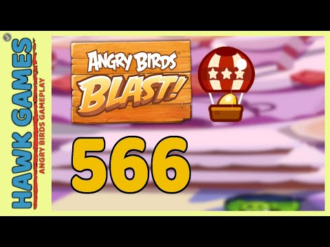 Angry Birds Blast Level 566 - 3 Stars Walkthrough, No Boosters