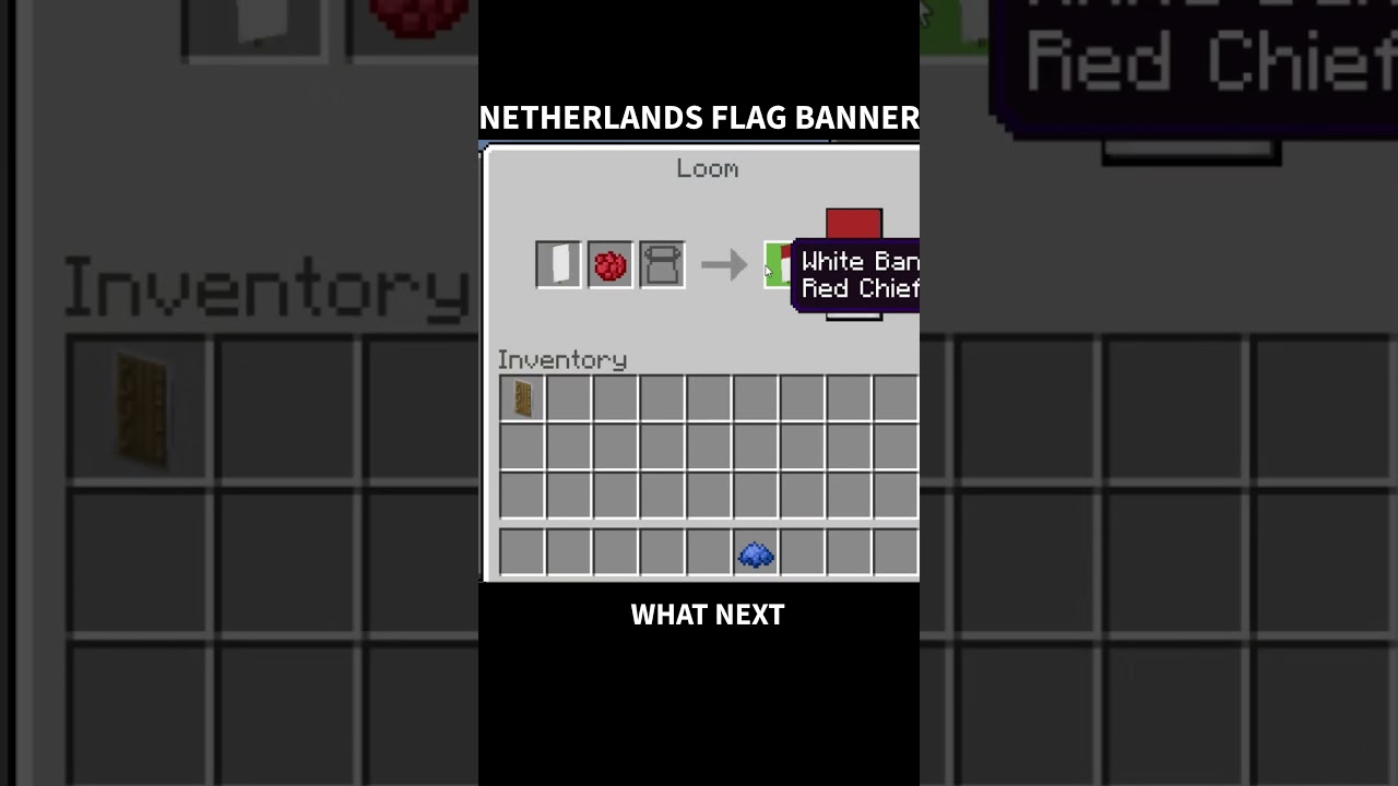 How to make a  Netherlands flag in Minecraft