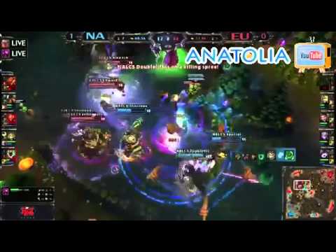 All Stars Ezreal Pentakill by Doublelift EU VS NA League of Legends HD