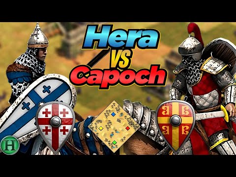 Georgians vs Byzantines | 1v1 Arabia | vs Capoch | AoE2