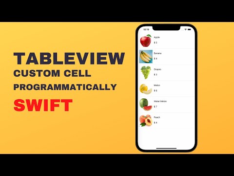 UITableView in Swift programmatically with Custom Cell for beginners