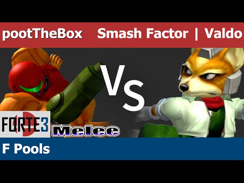 Forte 3 Melee - pootTheBox (Samus) vs Smash Factor | Valdo (Fox) - F Pools