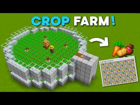 Minecraft Simplest Crop Farm - 800 + Per Hour