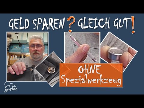 Snap fasteners without special tools? Here's how!