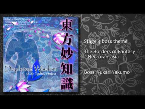 Touhou 12.7 - Depleted Wisdom - Stage 4 Boss - The Borders of Fantasy ~ Necrofantasia