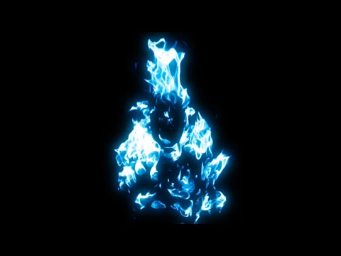 Green Screen and Black Screen Blue Fire / Ghost Fire video effects