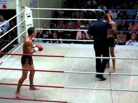 Steinar (Suwit) vs Thai - Muay Thai Fight (February 2010)