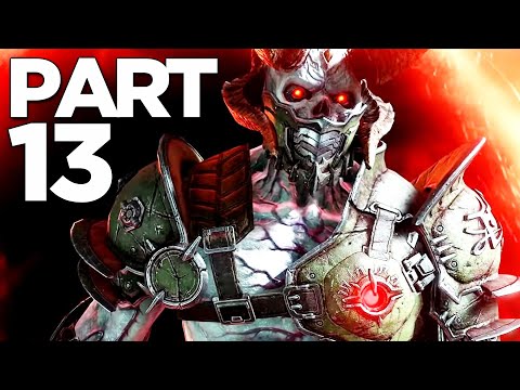 DOOM ETERNAL Walkthrough Gameplay Part 13 - MARAUDER BOSS (FULL GAME)