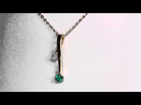 Ladies Emerald Pendant