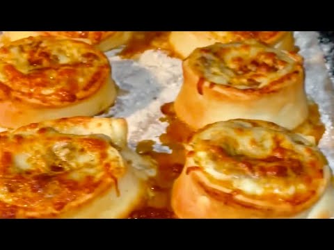 Pizza Schnecken 🧑🏻🍳Kinder lieben das und schnell