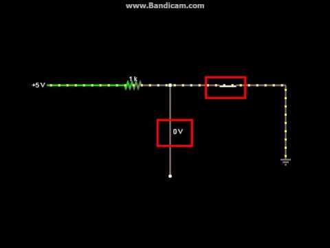 Arduino Pull UP rezistor, mikrospinač / Pull UP resistor with microswitch