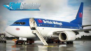 British Midland (G-OBMZ) | PMDG 737-600 | Into the Blue Simulations video