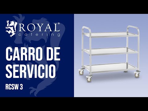 vídeo - Carro de servicio - 3 estantes - hasta 500 kg