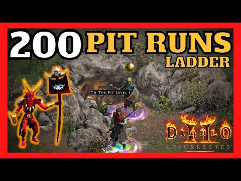 D2R 200 Ladder Pit Runs Drop Highlights