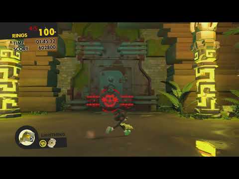 Sonic Forces - Stage 14 All Red Star RIngs Aqua Road (Mystic Jungle)