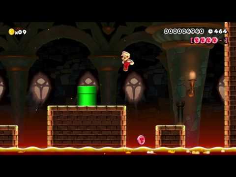 NSMBU Final Castle Remix ~ from Max ~ SUPER MARIO MAKER Gameplay RAW