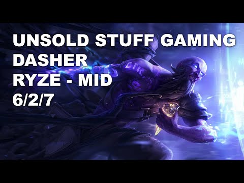 Unsold Stuff Gaming Dasher Mid Ryze vs Qiyana - KR Master Patch 10.8