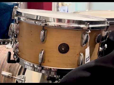 Gretsch Round Badge 14x6.5" Floor Show 6-ply Snare - Refinished Natural Wood - 1960s Bild 20