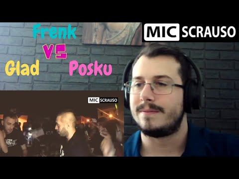 Reazione MIC SCRAUSO II - Frenk VS Glad VS Posku (8ttavi di finale) REACTION