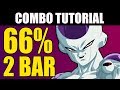 Dragon Ball FighterZ - FRIEZA 66% Combo Tutorial - 2 Bars!