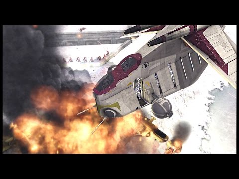 Clone LAAT Air Support - Defense of Rhen Var | Men of War Assault Squad 2 Star Wars Mod Gameplay