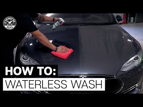 Lavar un coche sin agua