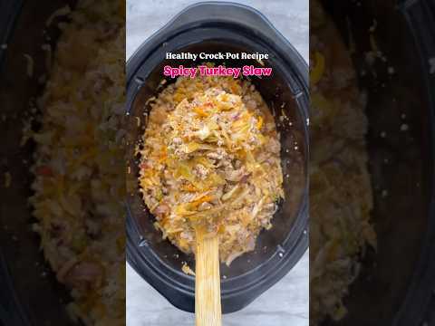 Crockpot Spicy Turkey Slaw #slowcooker #crockpot #groundturkey