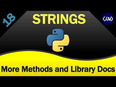 More String Methods And Understanding The Library Documentation Learnpython Pythontutorial Code