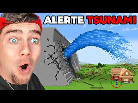 J'ai PIÉGÉ Théo avec un TSUNAMI GÉANT sur Minecraft !