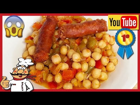 🔶 GARBANZOS ESTOFADOS CON CHISTORRA 💚 (Y VERDURITAS)