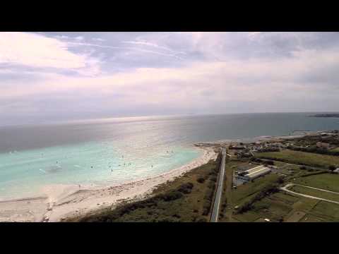 rosignano kite beach drone