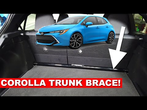 Toyota Corolla TRUNK BRACE Install & Review (TB Performance Bar E210 Hatchback 2018-2023)