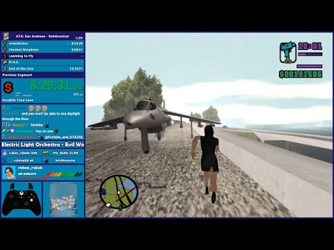 GTA San Andreas Rainbomizer Speedrun Part 4 - Hugo_One Twitch Stream - 1/1/2022