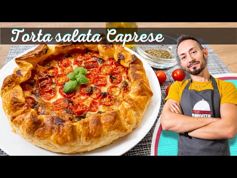 Torta salata caprese facilissima - SECONDI PIATTI