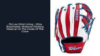 Video thumbnail: Wilson A1000 1787 'Merica 11.75" Baseball Glove: WBW1008371175
