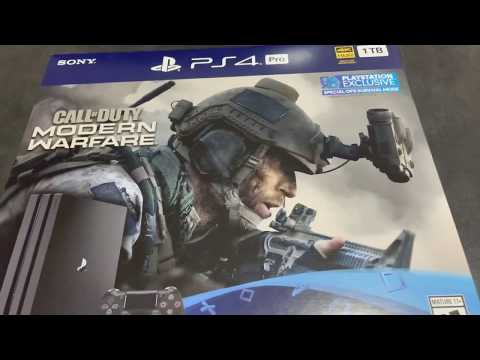 PS4 Pro Modern Warfare Bundle Unboxing