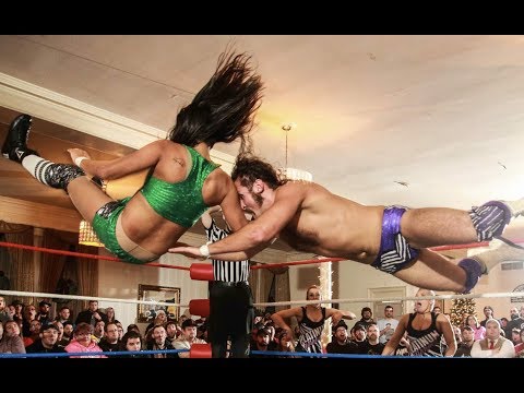 Ashley Vox's Top Rope Cutter To Anthony Greene - Limitless Wrestling (Intergender, Shimmer, WWR)