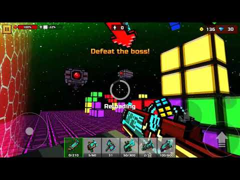 [LONGEST. BOSS FIGHT. EVER.] Pixel Gun 3D Virtual Worlds (World 4) Playthrough #9 - Cubic [FINALE] - YouTube