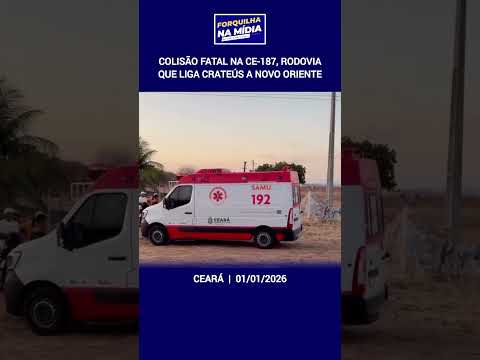 Colisão fatal na CE-187, rodovia que liga Crateús a Novo Oriente